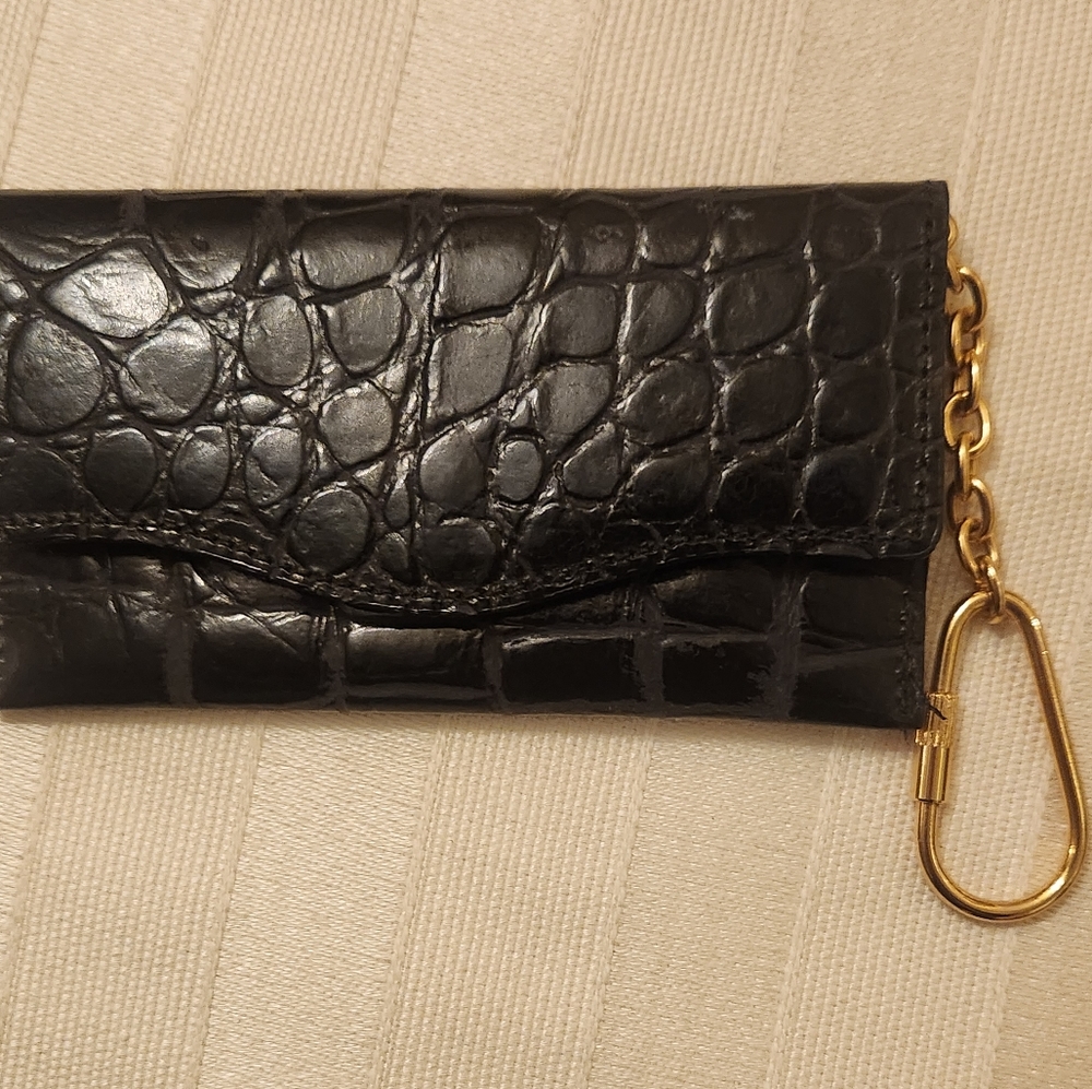 Key case crocodile embossed  Joan and David